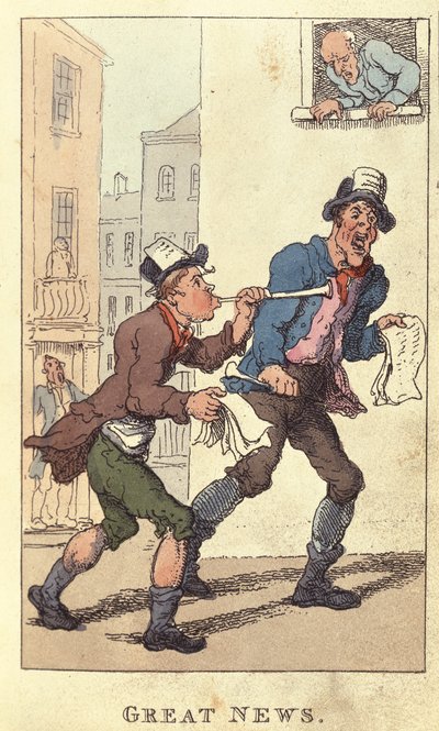 Grande nouvelle, 1820 - Thomas Rowlandson